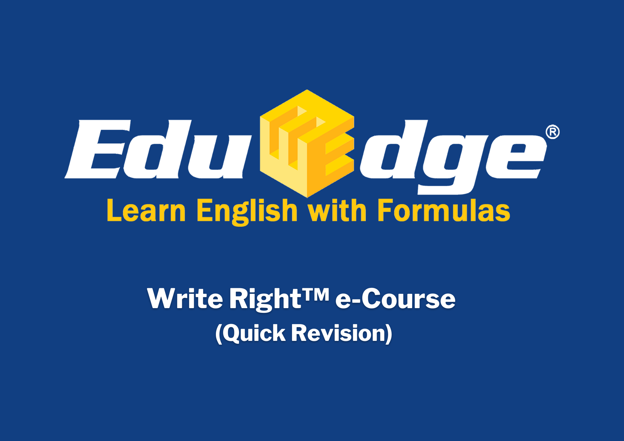 PRI Write Right™ e-Course (Quick Revision)